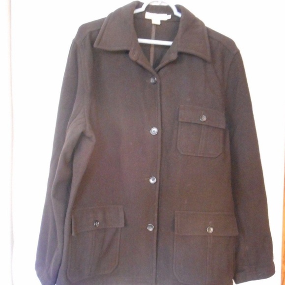 J. Crew Jackets & Blazers - J Crew Size L Brown wool blend blazer jacket coat